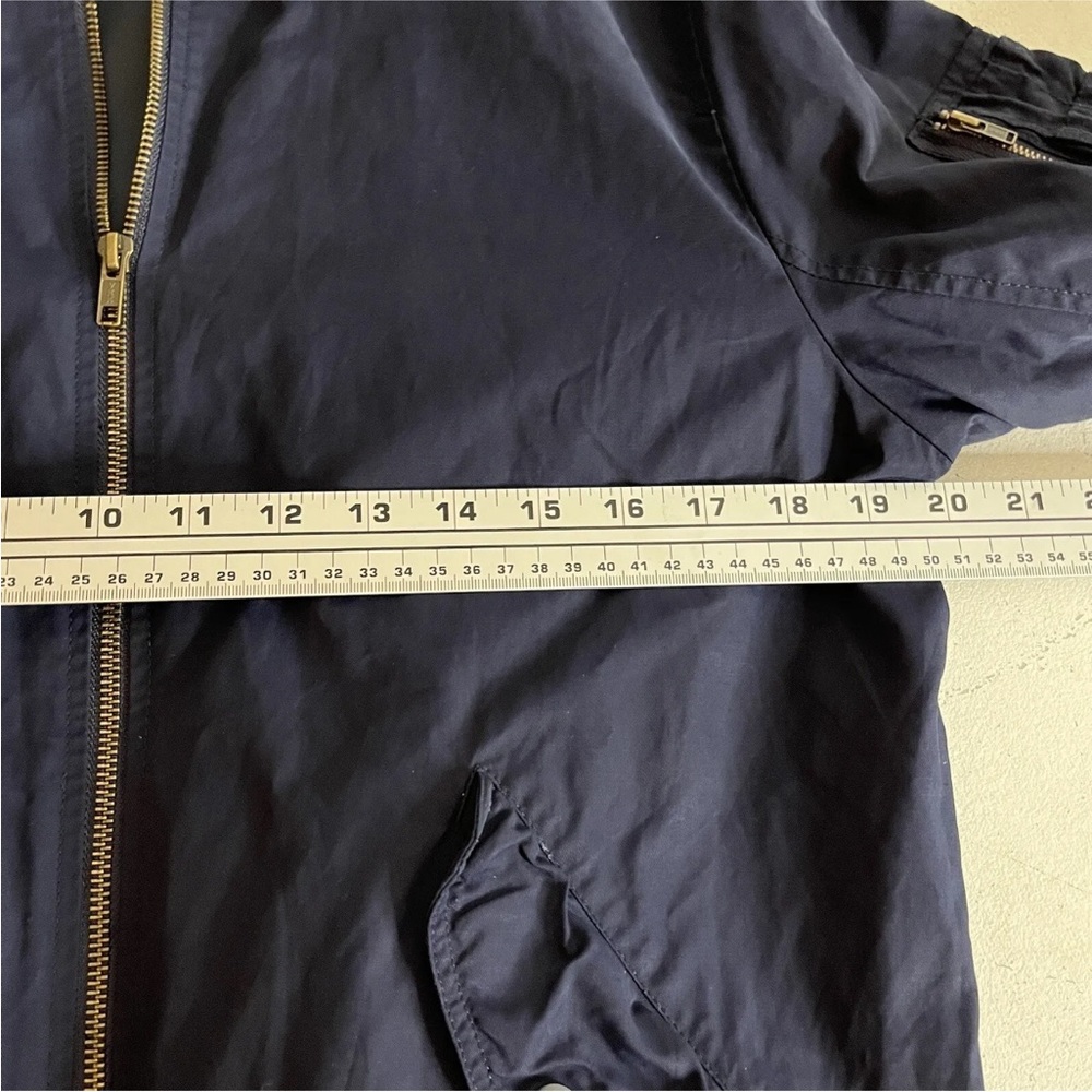 J Crew Jacket Mens Blue Basic Size Medium - image 5